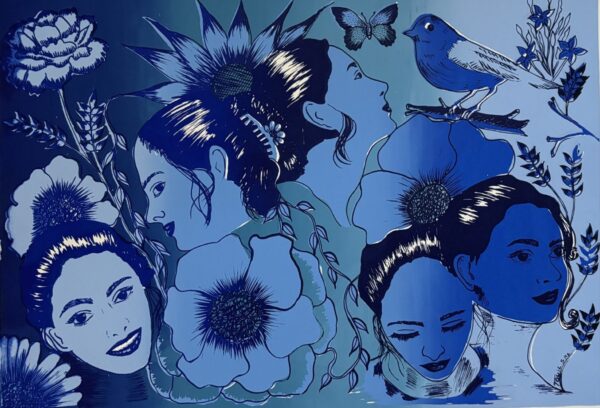 Les roses bleues